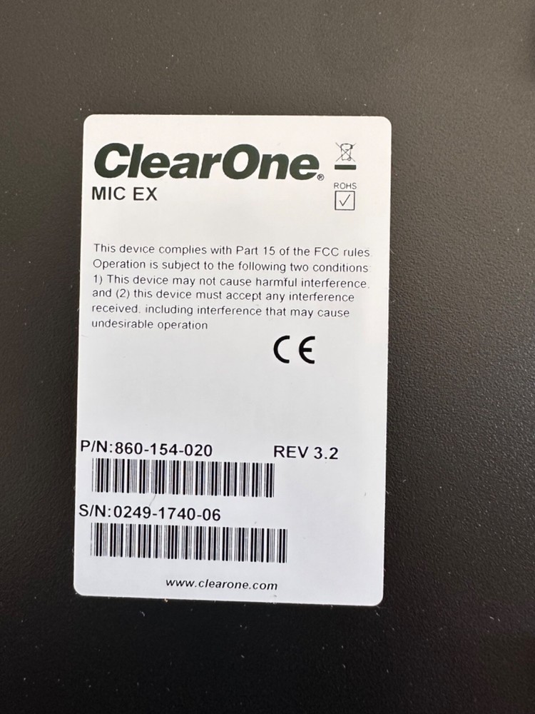 ClearOne INTERACT XLR Microphone Distribution Box - Black NEW!!