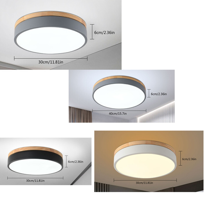 Dimmable LED Close to Ceiling Light Mount Ceiling Light Circle Lighting