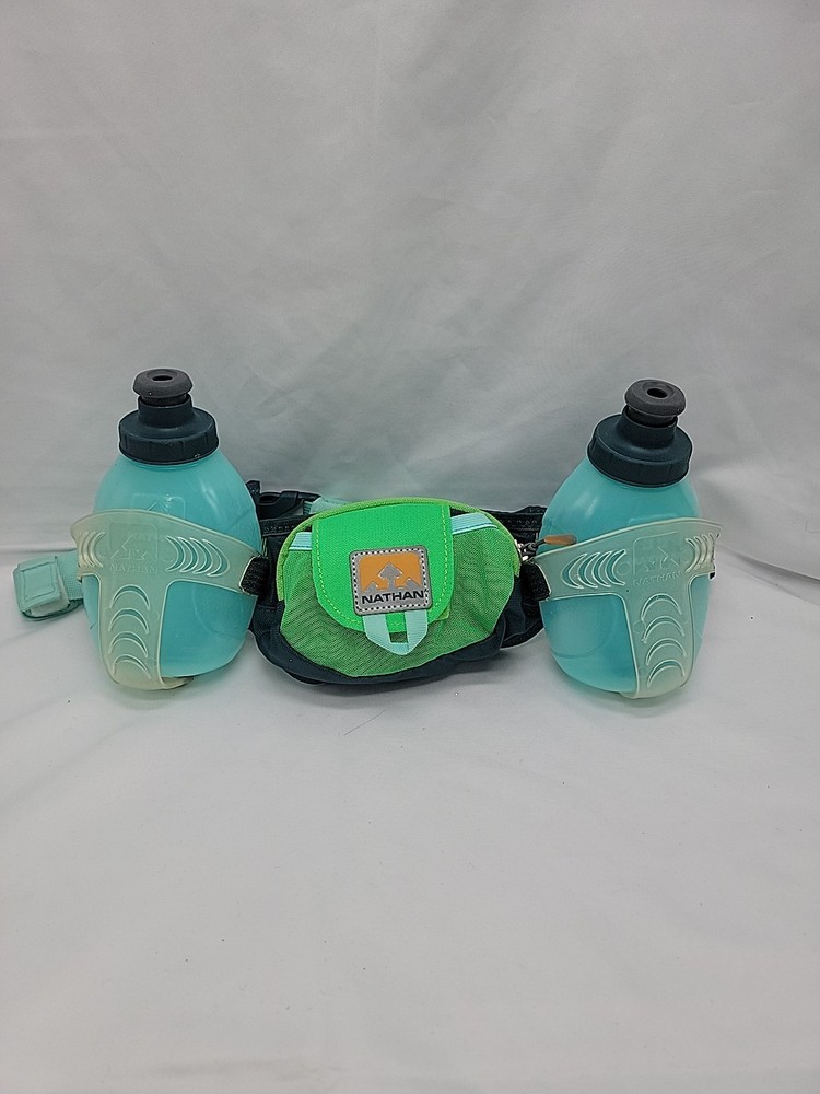 Nathan Speed 2 Hydration Energy Belt Front Pouch 2 Bottles Adjustable pack