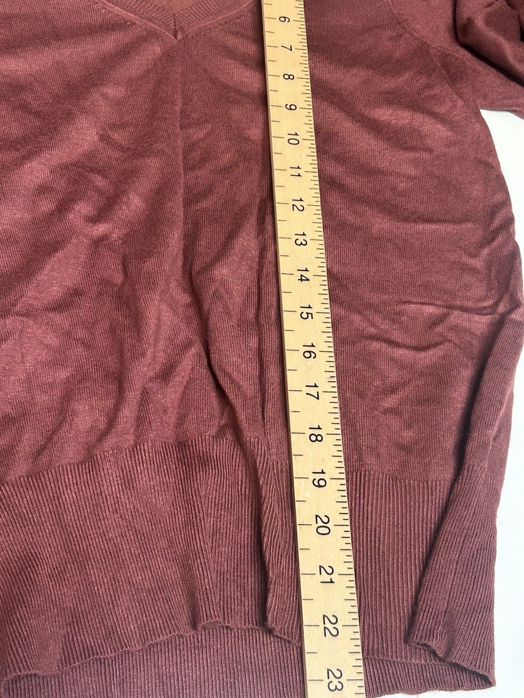 M&S Size 12 Brown Knit Pullover Jumper