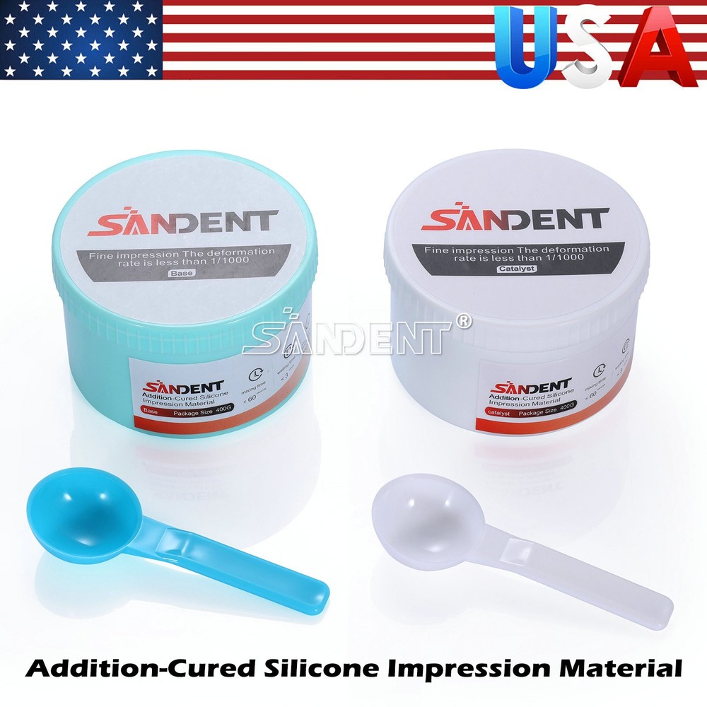 4 x Dental Soft Putty Regular Set Impression Material (400g Base + Catalyst)