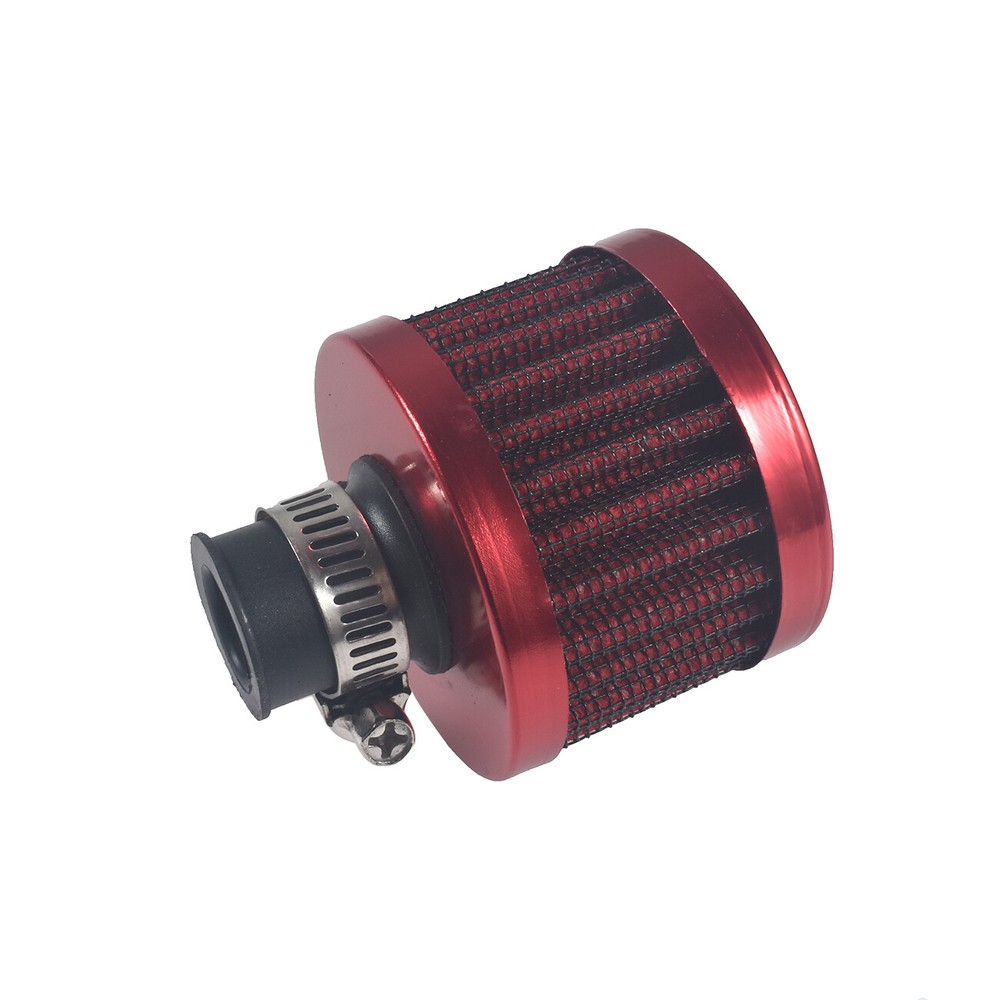 2PCS 12mm Air Filter Mini Universal Red Motor Cone Cold Clean Air Intake Filter
