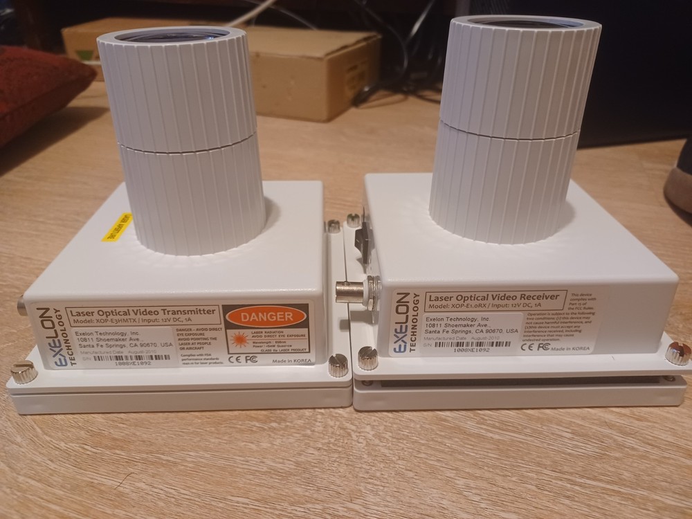 Laser Optical Video Transmitter and Receiver