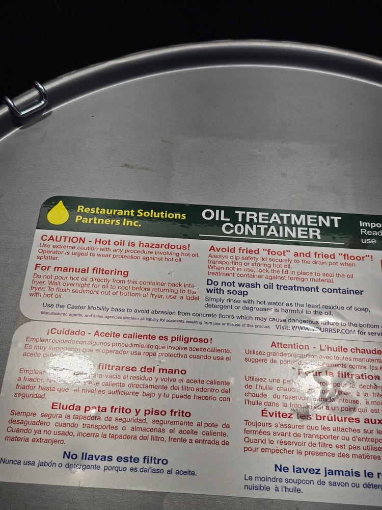 Miroil Oil Treatment Container with Lid