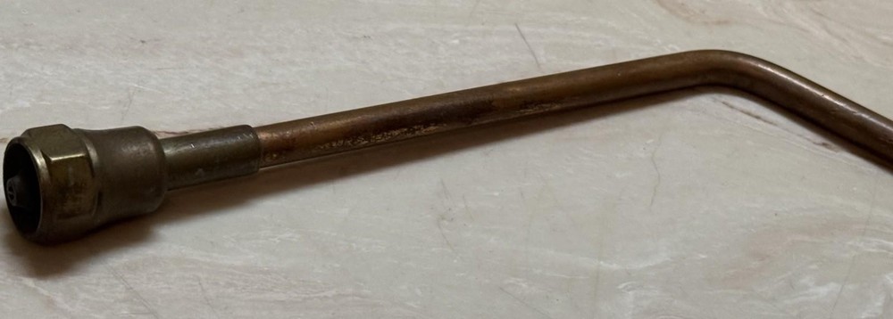 Vintage Cutting Torch Tip Angled 12” Copper Brass