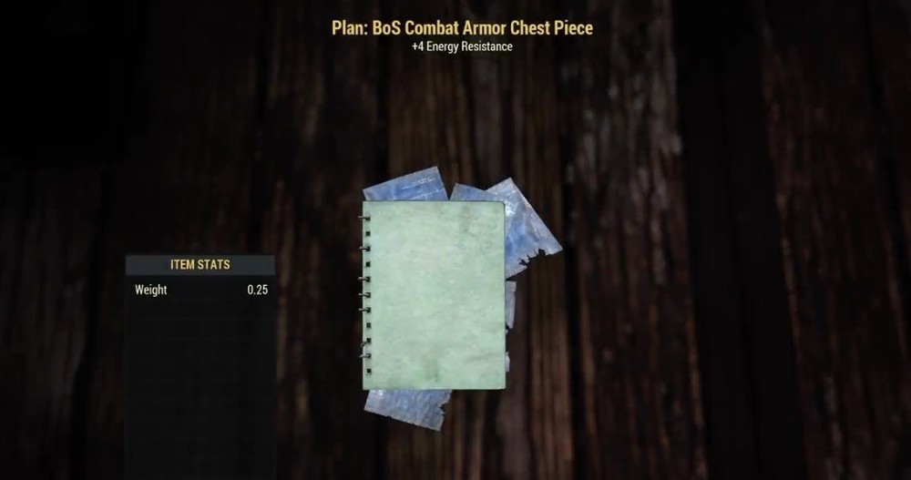 (Xbox) BOS Combat Armor Plans
