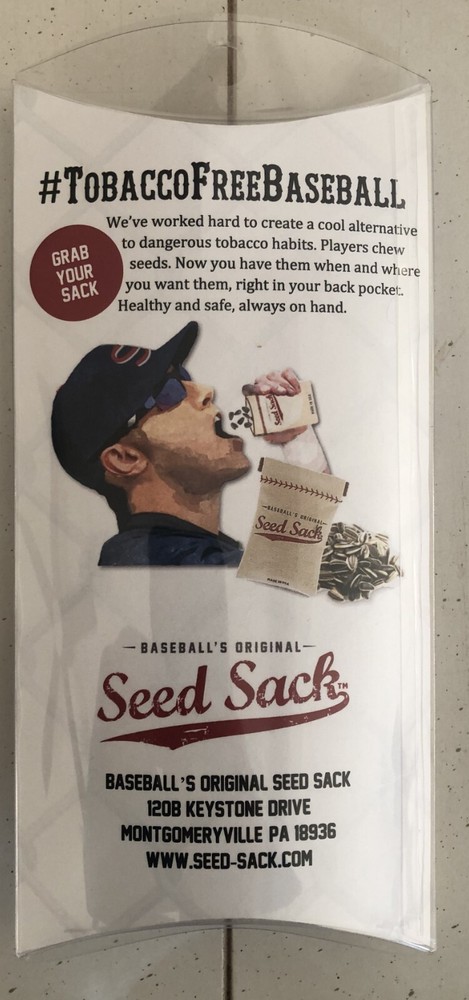 Baseball's CUSTOM Seed Sack - Exclusive SUNFLOWER SEED Holder