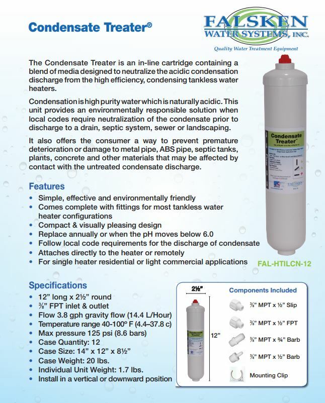 Falsken FAL-HTILCN-12 Condensate Neutralizer HTILCN HTILNF Heater Treater