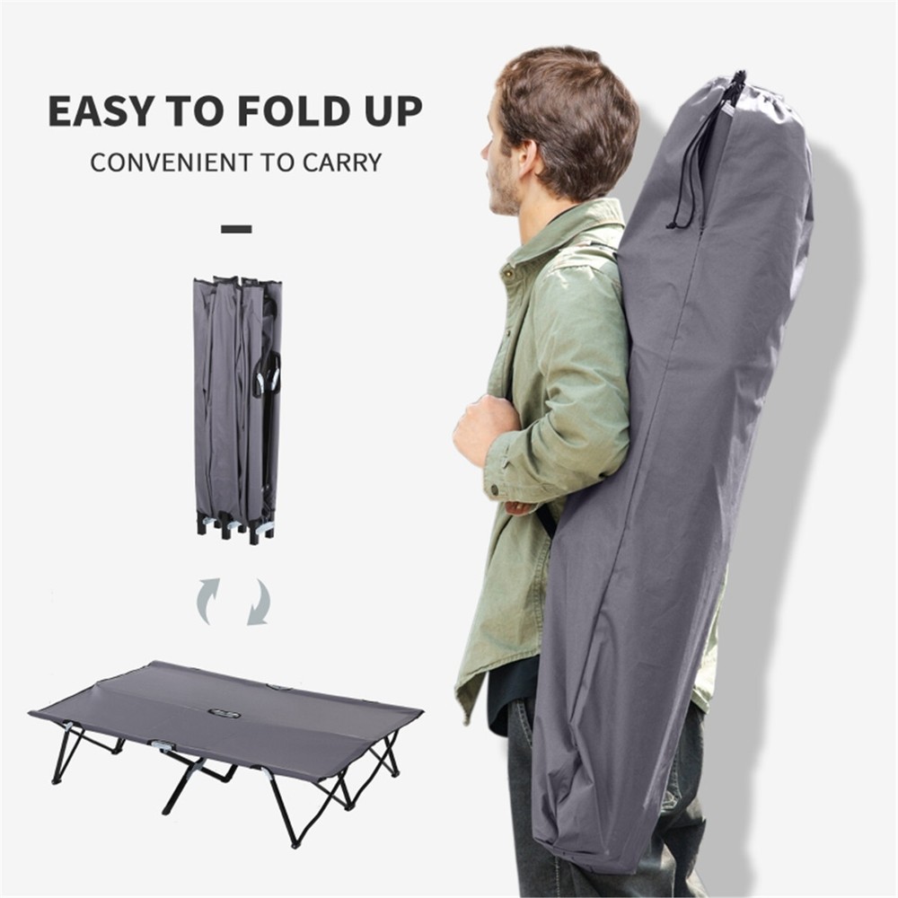 Folding Camping Chairs Camping Cot Gray