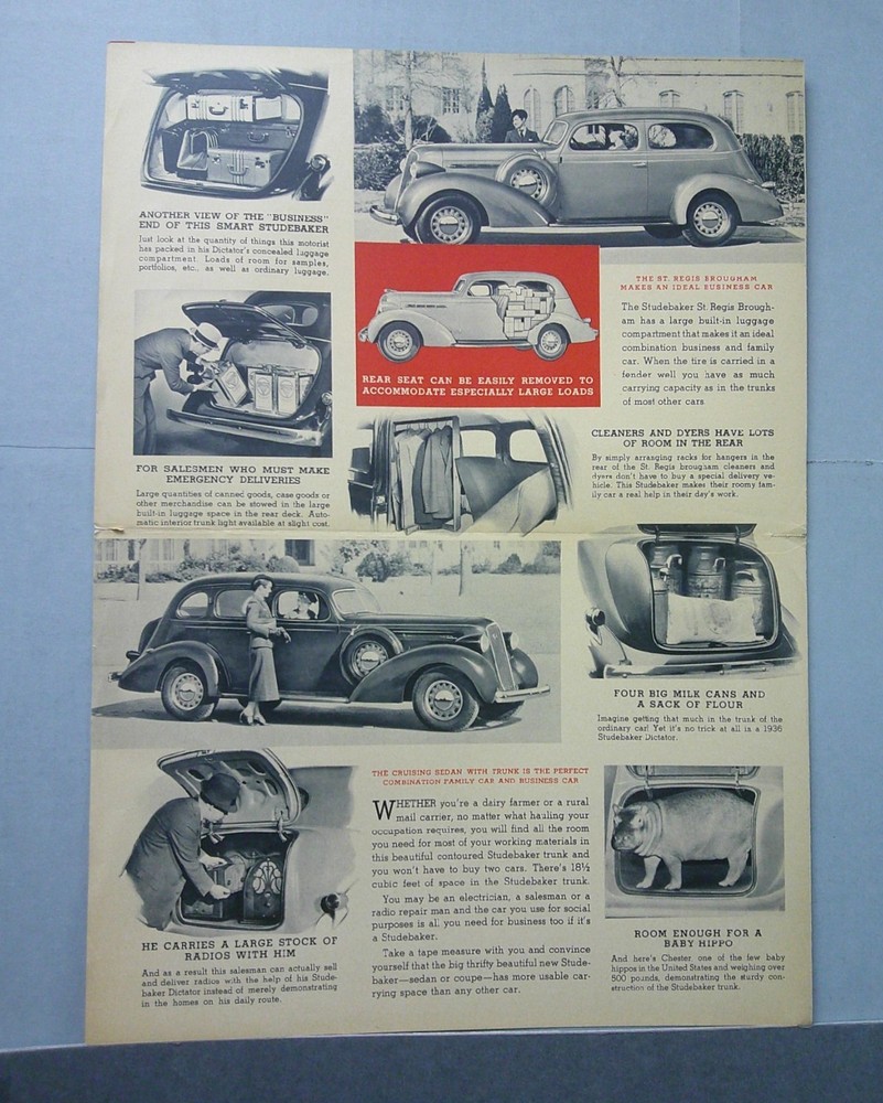 1936 Studebaker Sales Folder