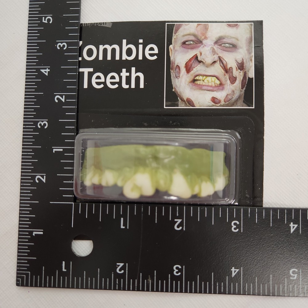 Zombie Teeth Adult Costume Accessory Green