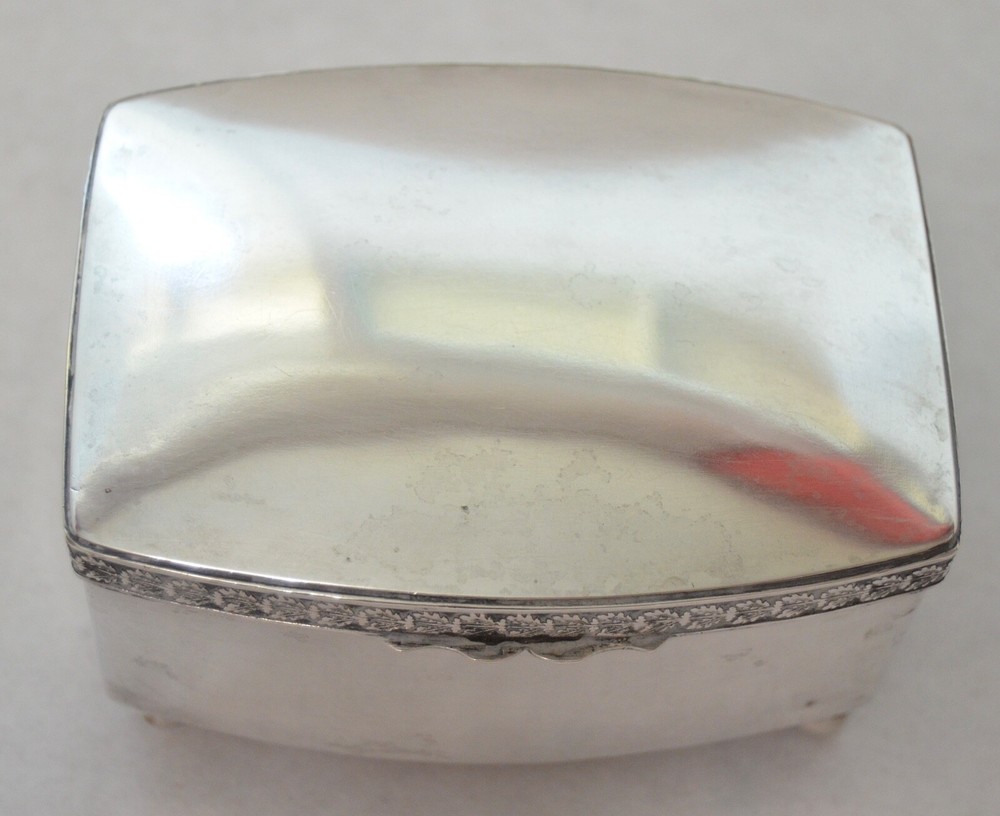 Polish Art Deco 800 Silver Footed Box