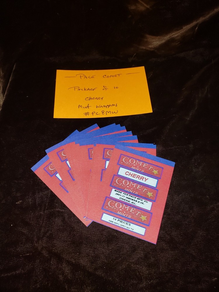 REPRO PACE COMET MINT WRAPPERS "CHERRY" PACK #PC8 CHERRY
