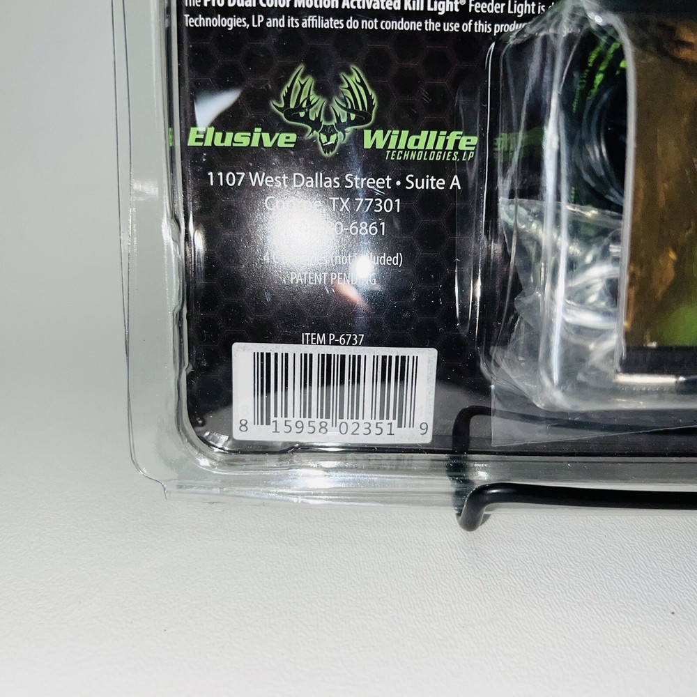 Elusive Wildlife Technologies LP Kill Light Pro 3 Color Motion Feeder Light