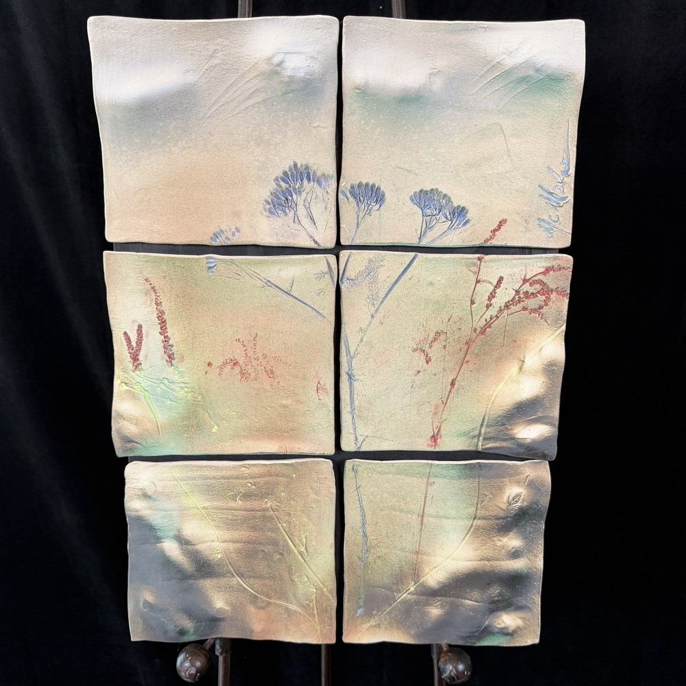 Brenda McMahon Nature Scapes Ceramic Wall Art Tile Signed