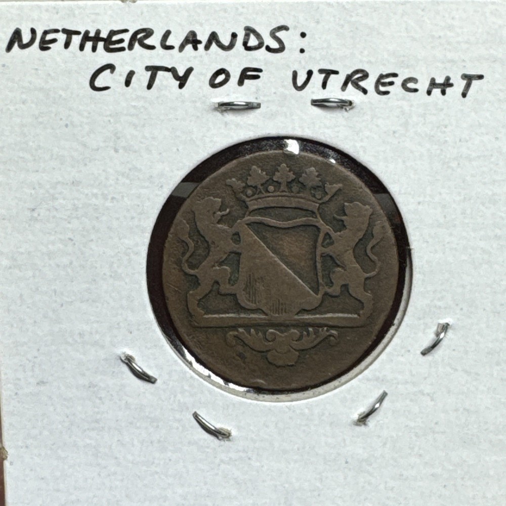 NETHERLANDS 1789 UTRECHT ONE DUIT RARE
