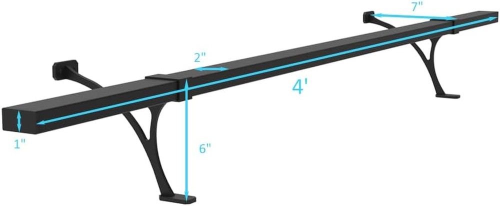 Foot Rail Kit - Railing Hardware Undercounter Mount Hardware Improve Comfort and