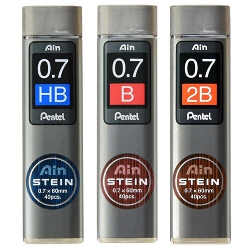 [PENTEL] Ain Stein Lead 0.7 mm C277 HB/B/2B 40pcs (Select)