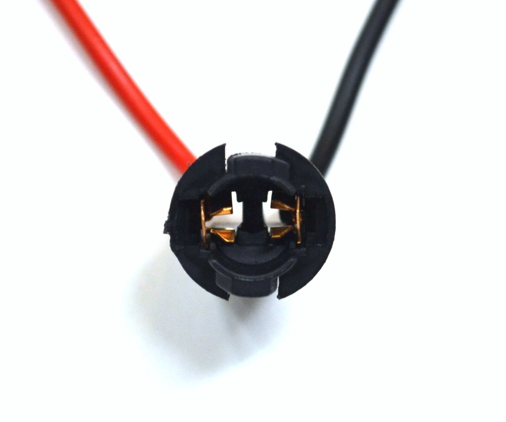 Universal Pigtail Wire Female Socket 194 T10 PBS Front Side Marker Light Bulb E