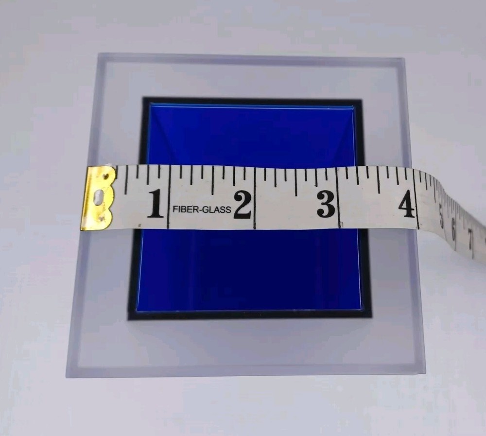 Square Blue Plastic Containers Set For Bathroom