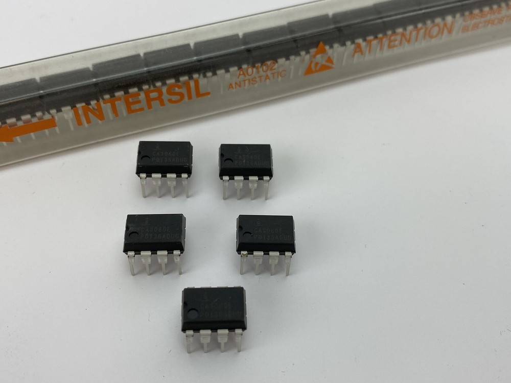 Intersil CA3080E 8pin DIP OP Amp Transconductance 2MHz, 5pcs