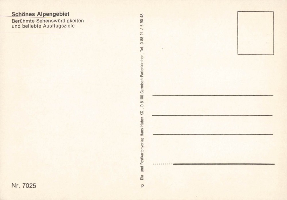 Postcard Germany Alpenfahrt 8 Views