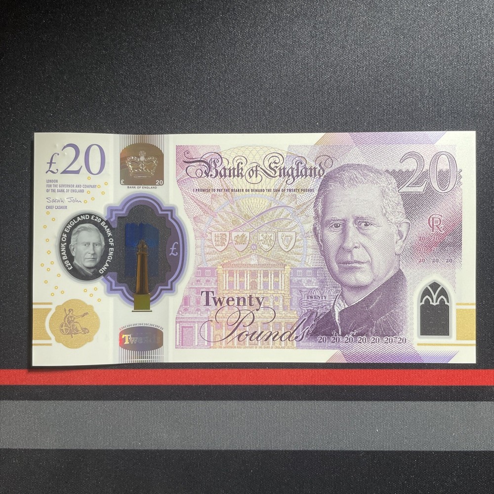 Uncirculated King Charles III £20 Bank Note. First Release 05/06/2024. EH Notes