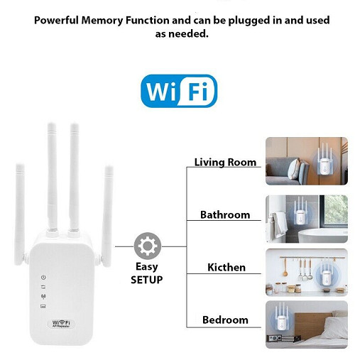 WiFi Range Extender Internet Booster Wireless Signal Repeater