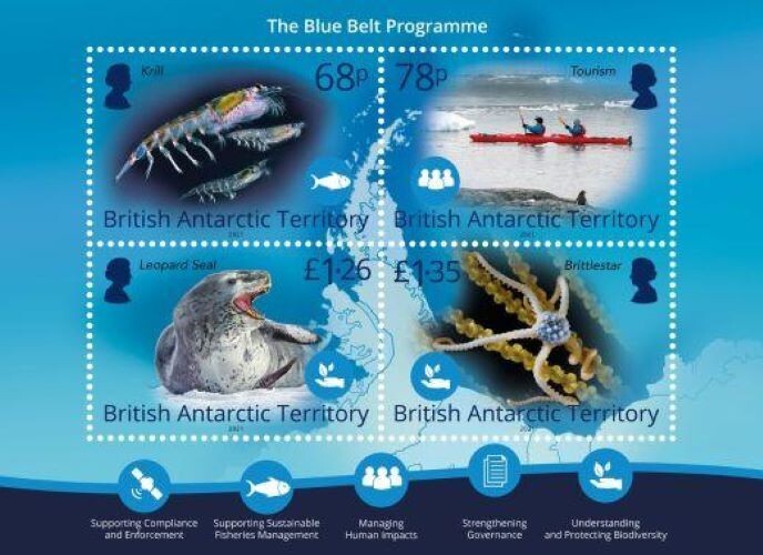 2021 YEAR- BRITISH ANTARCTIC - YEAR PACK complet set MNH** O