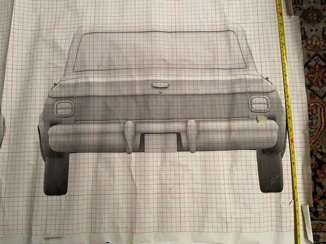 Frankenweenie - Tim Burton - Original Production Generic Car drawing.