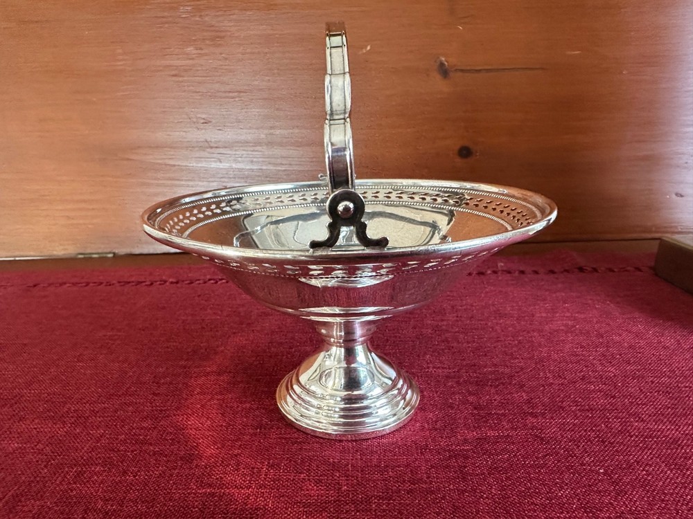 Antique El-Sil-Co Sterling Silver 2701 Cemented Base Compote