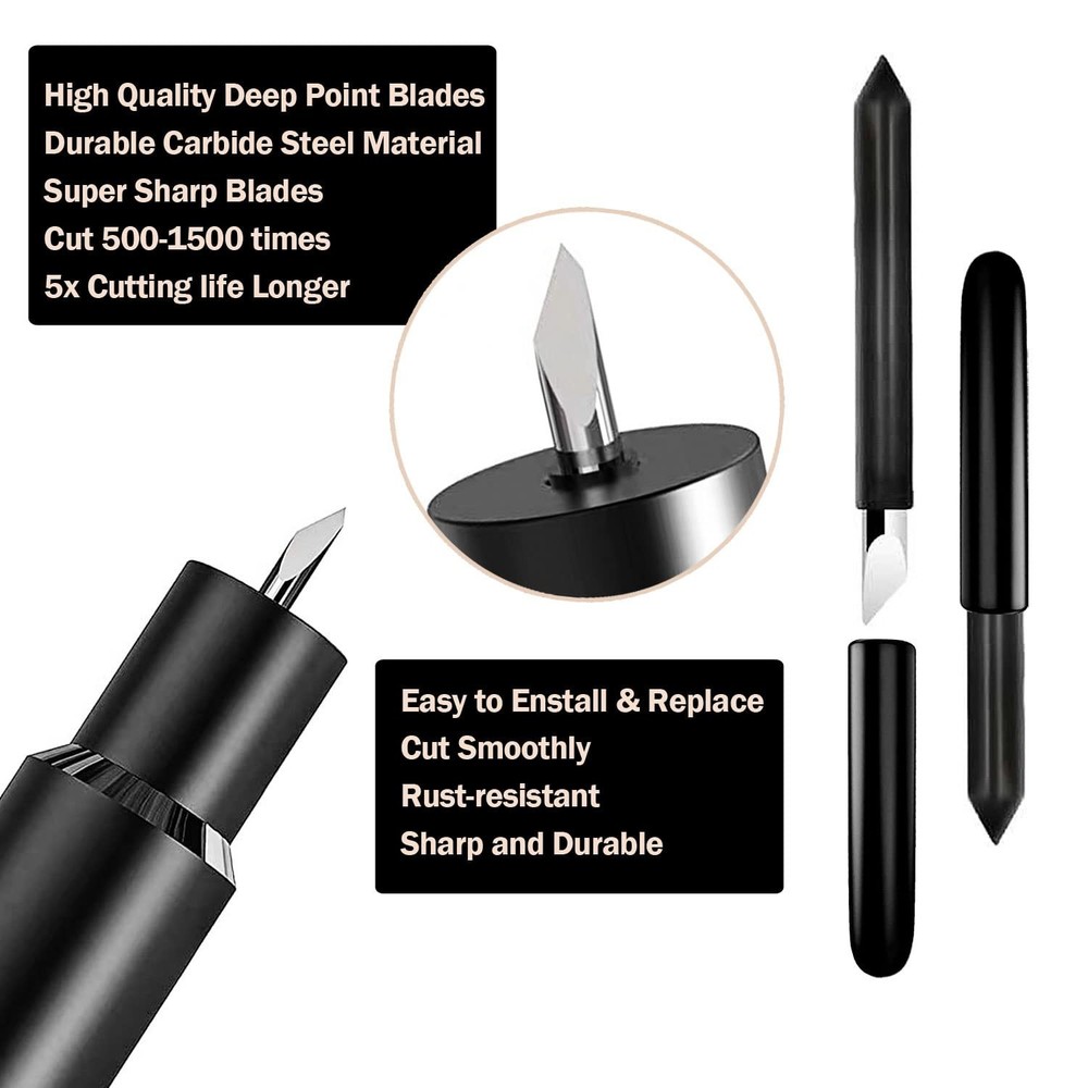 10PCS Replacement Deep Point Cutting Blades Compatible with Maker/Maker 3 Cut...