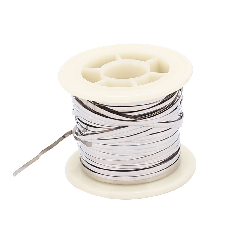 Nichrome Flat Heater Wire 10M 33Ft 0.2x2mm for Heating Elements