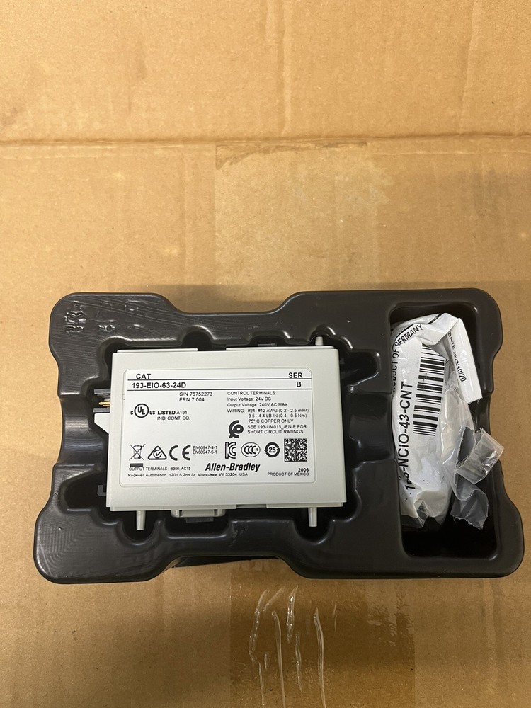 Allen Bradley 193-EIO-63-24D E300/E200 24VDC Control Module