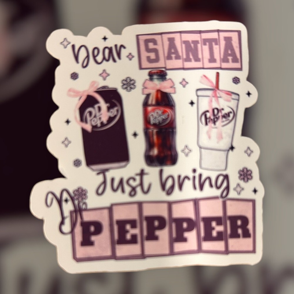 Handmade Dr Pepper Sticker