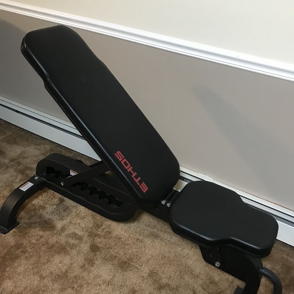 Ethos Adjustable Utility Bench for Workouts