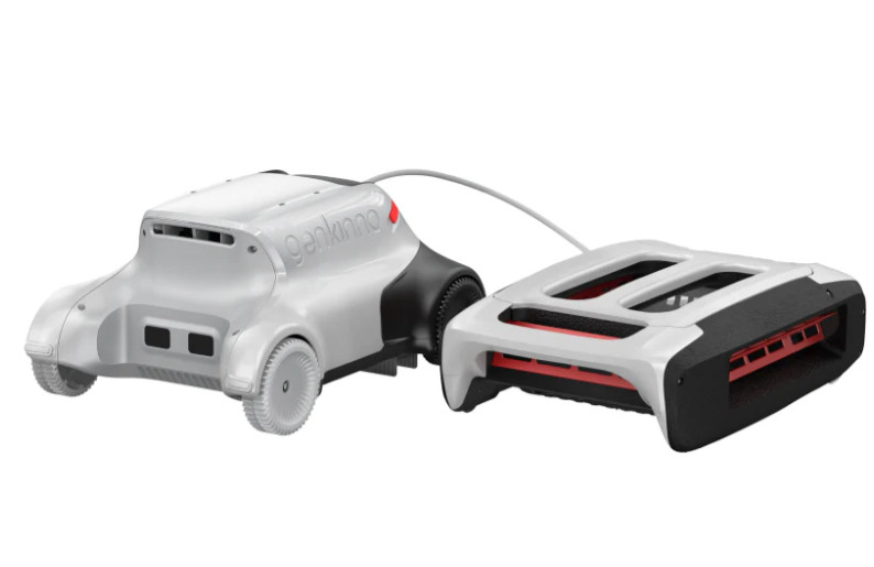 Genkinno P2 Cordless Robotic Pool Cleaner with Panoramic Skimmer
