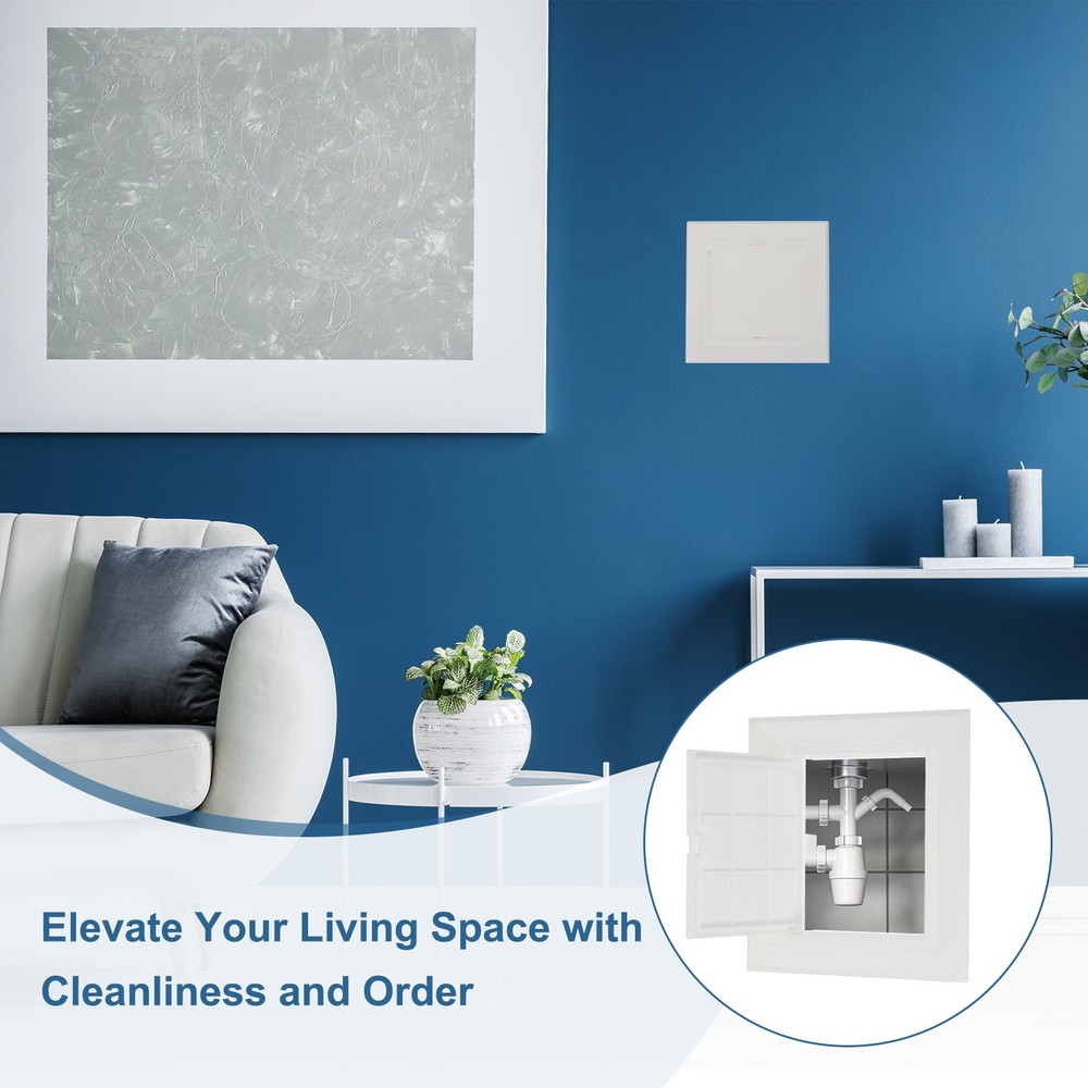 7.09x7.09 Inch(180x180mm) Removable Hinged Access Panel, 2Pcs Access Doors White