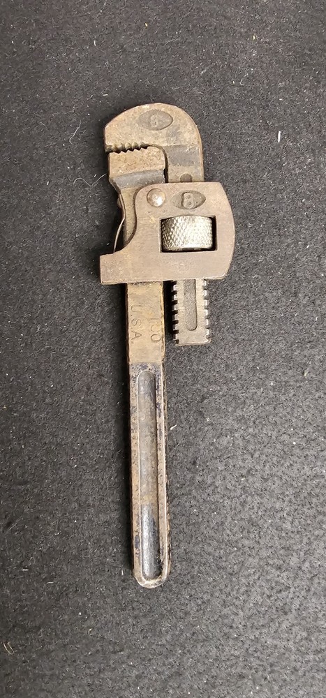 Vintage Worth 8 Inch Pipe Wrench Stillson Pattern