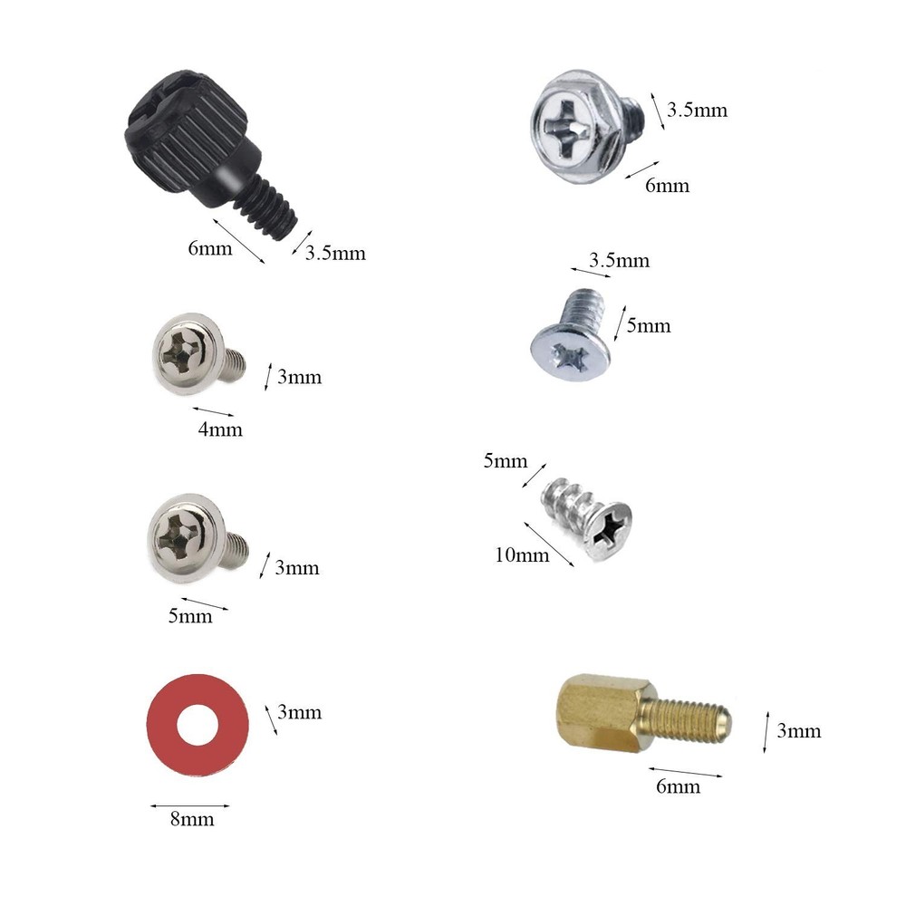 PC Computer Screws Standoffs Set Kit for Hard Drive Computer Case Motherboard...