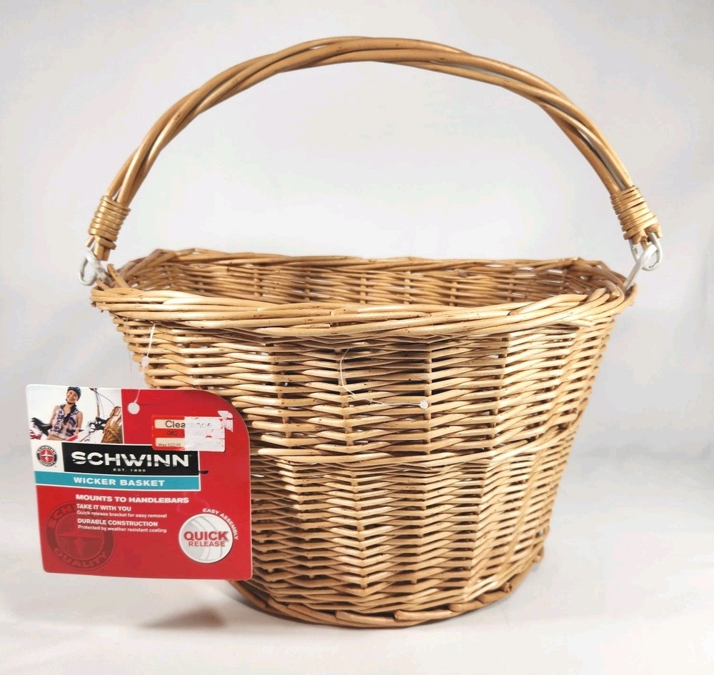 Schwinn Wicker Bicycle Basket Handlebar Mount- Missing Mounting Bracket