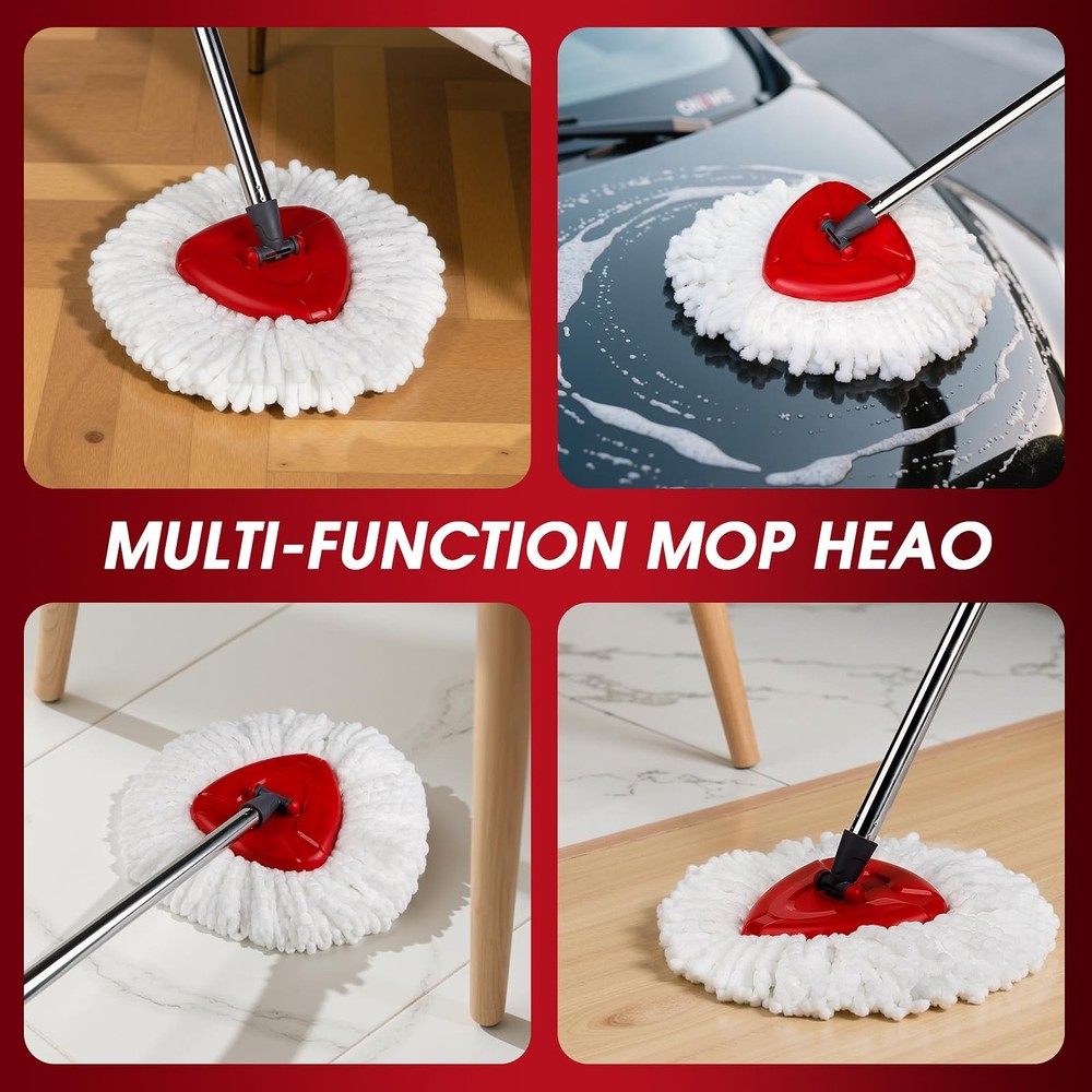 20 Pack Spin Mop Refills Head, Mop Heads for Spin Mop, Washable Microfiber Mo...