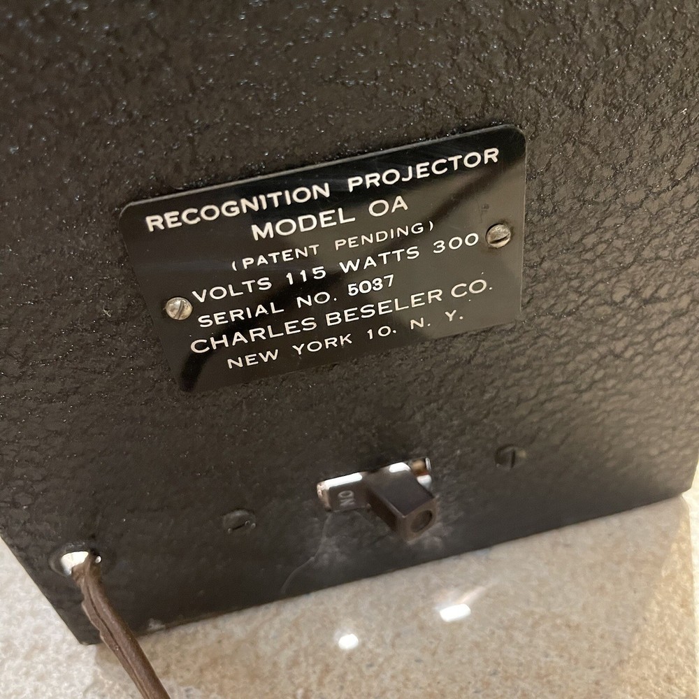 Antique Charles Besler Magic Lantern Style Projector.
