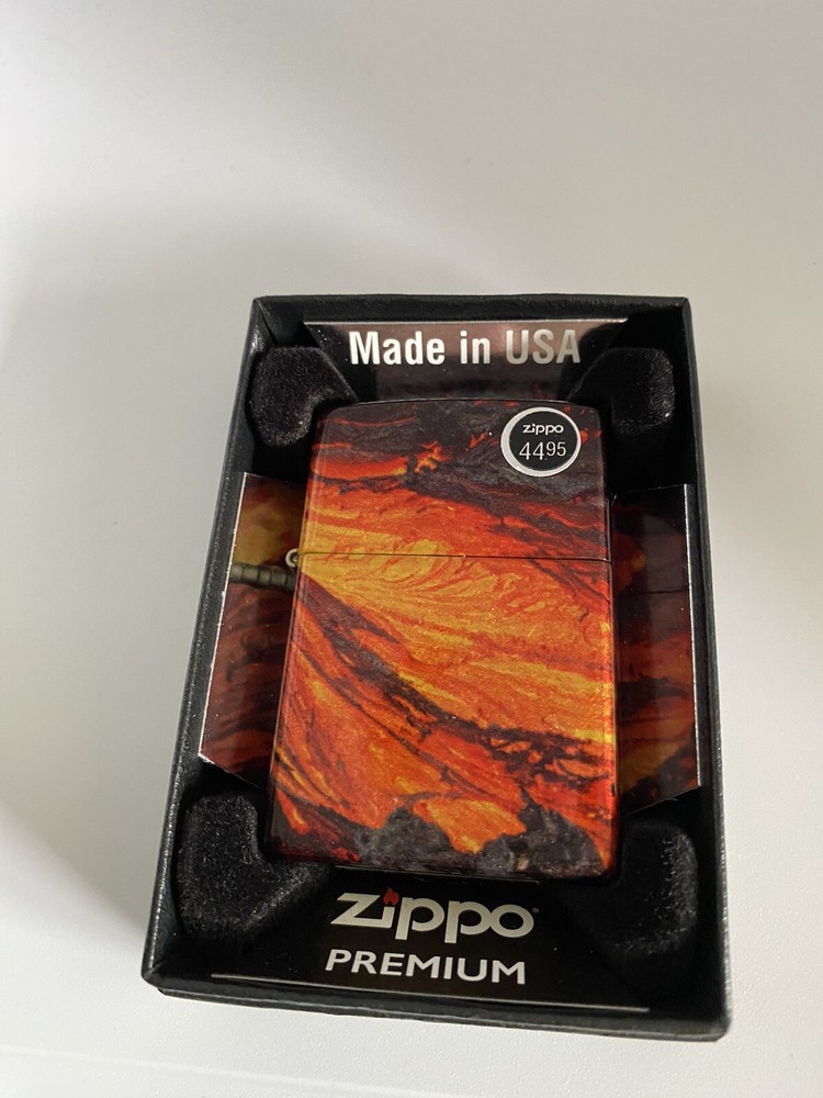 Zippo 540 Wrap Lava Flow On A 2022 Lighter