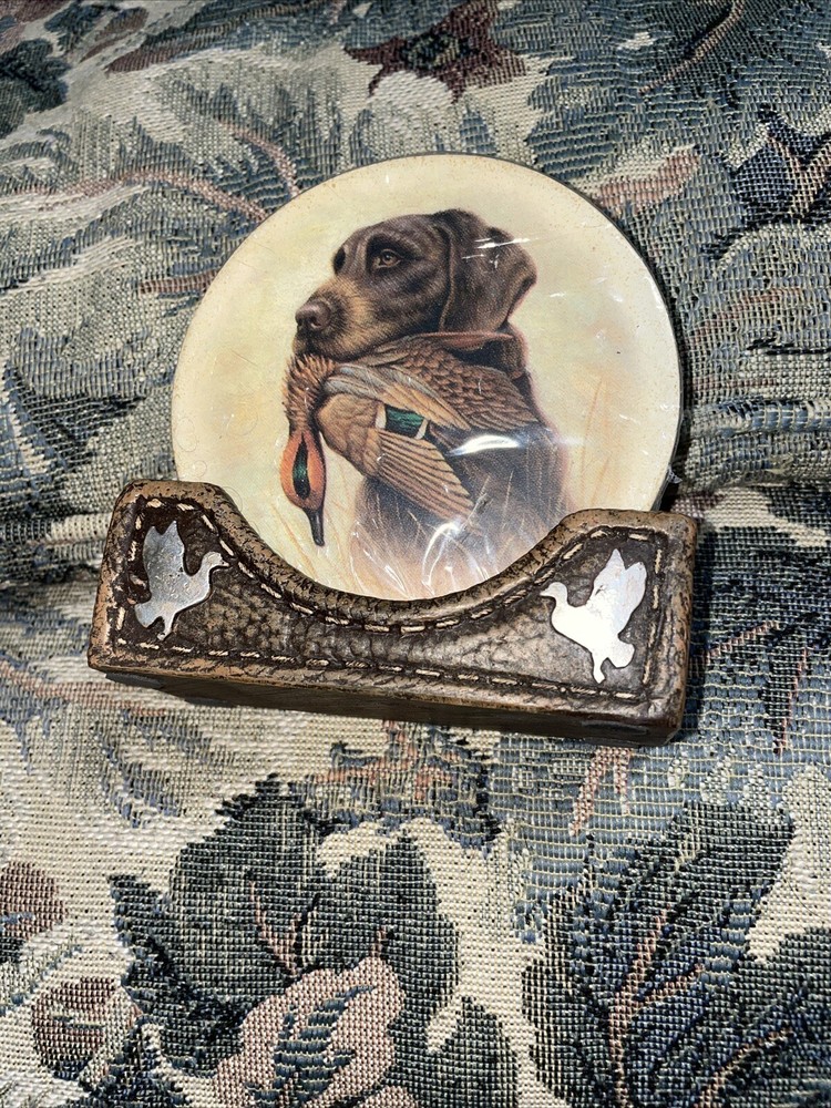 German Shorthaired Pointer Coaster Set New Duck In Mouth Stone new