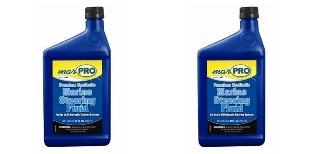 2 Pack - Hydraulic Steering Fluid Quart Replacement for Marine Steering Systems