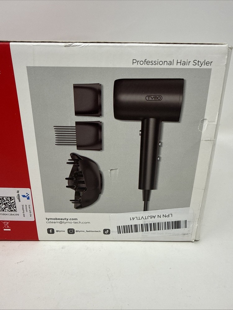 TYMO Hair Dryer High-Speed AIRBLISS with Diffuser & Combs - 6 Drying Modes