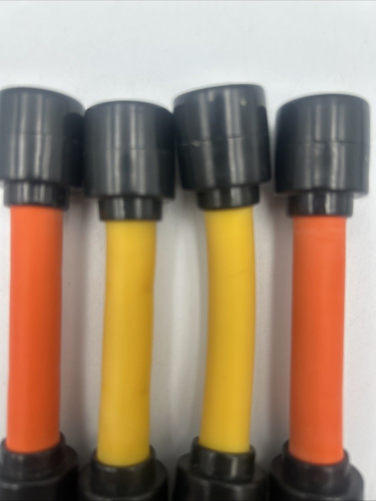 Six Second Abs Exercise Machine Set Of 4 Replacement Bands- Orange & Yellow