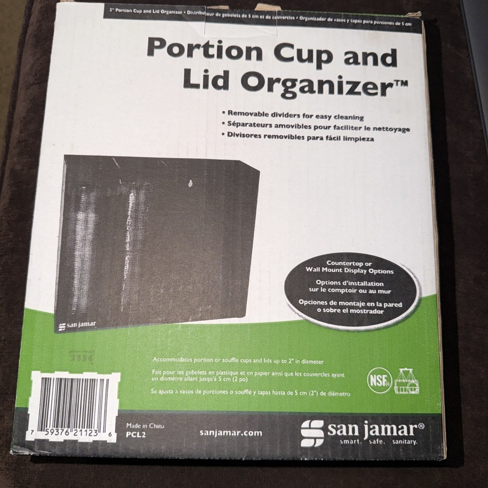 San Jamar 2 Portion Cup Lid Organizer PCL2 - Genuine OEM Replacement Part