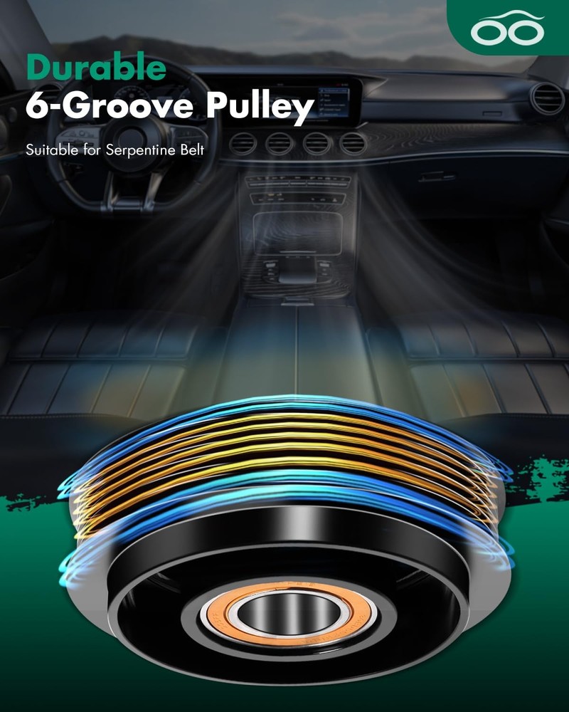 AC Compressor with Clutch for 2007-2008Compatible for Ford Nitro